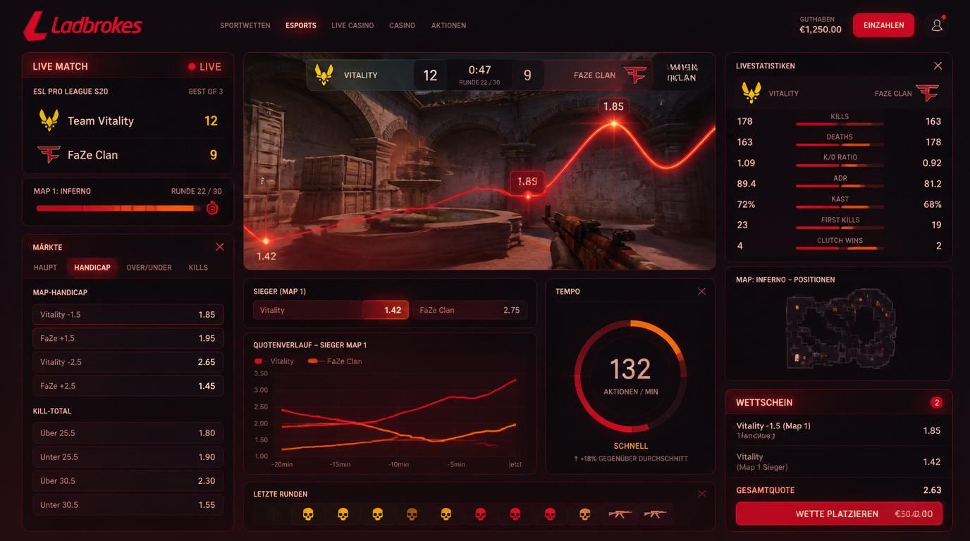 Made-for-Esports: Quoten, Tempo und Marktvielfalt im Esports-Wetten-Bereich.